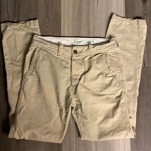 Abercrombie & Fitch Men's Khaki Chino Pants - Light Tan 29x32